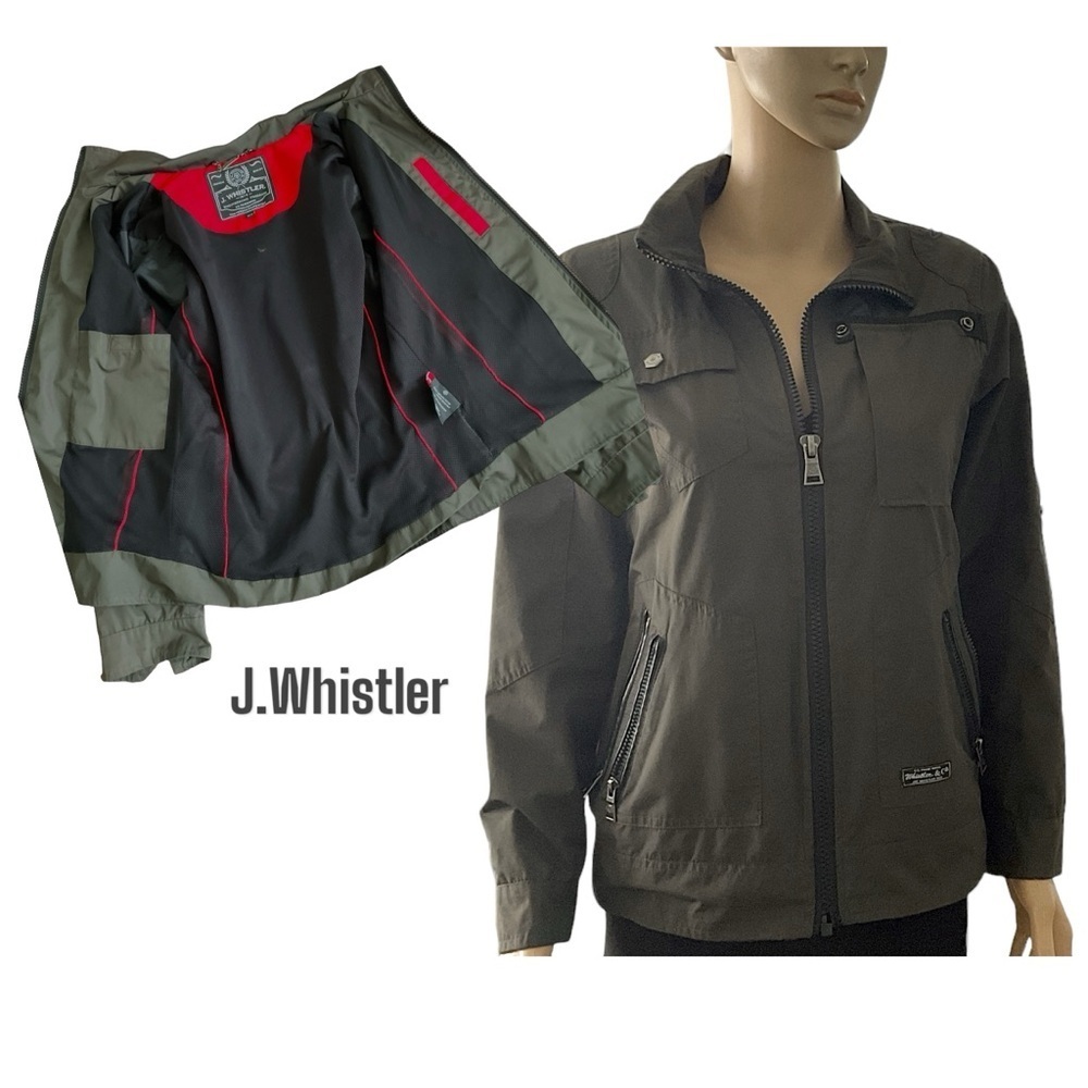J.Whistler 1973‎ Engineer freedom Olive Bomber Jacket Weather Vintage SZ 14/16